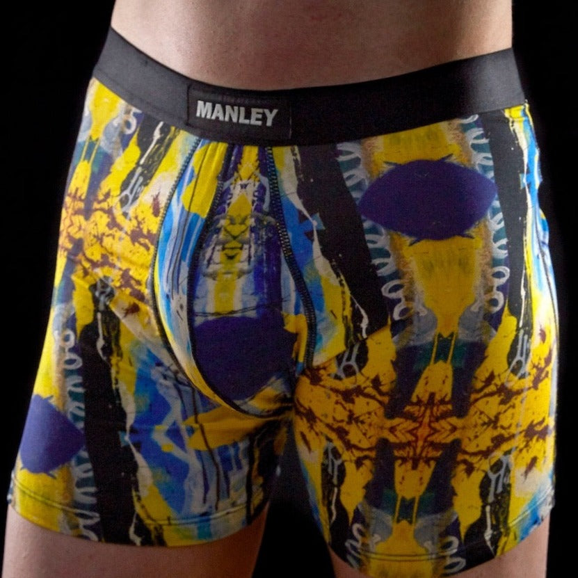 Underwear that Stops the Pee Spot  Hello! Yellow – Manley Barrier Apparel